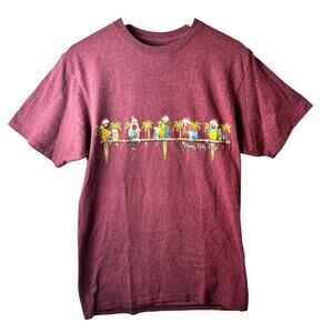 BOCA Island Wear T-Shirt Drinking Birds Happy Polly Days Funny Graphic Women’s M